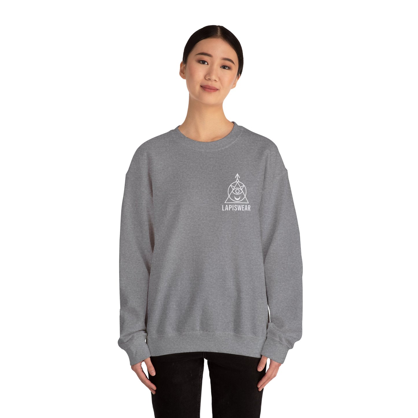 Galaxy Girl Sweatshirt Lo-Fi Cosmic Chill Vibes Crewneck by LapisWear