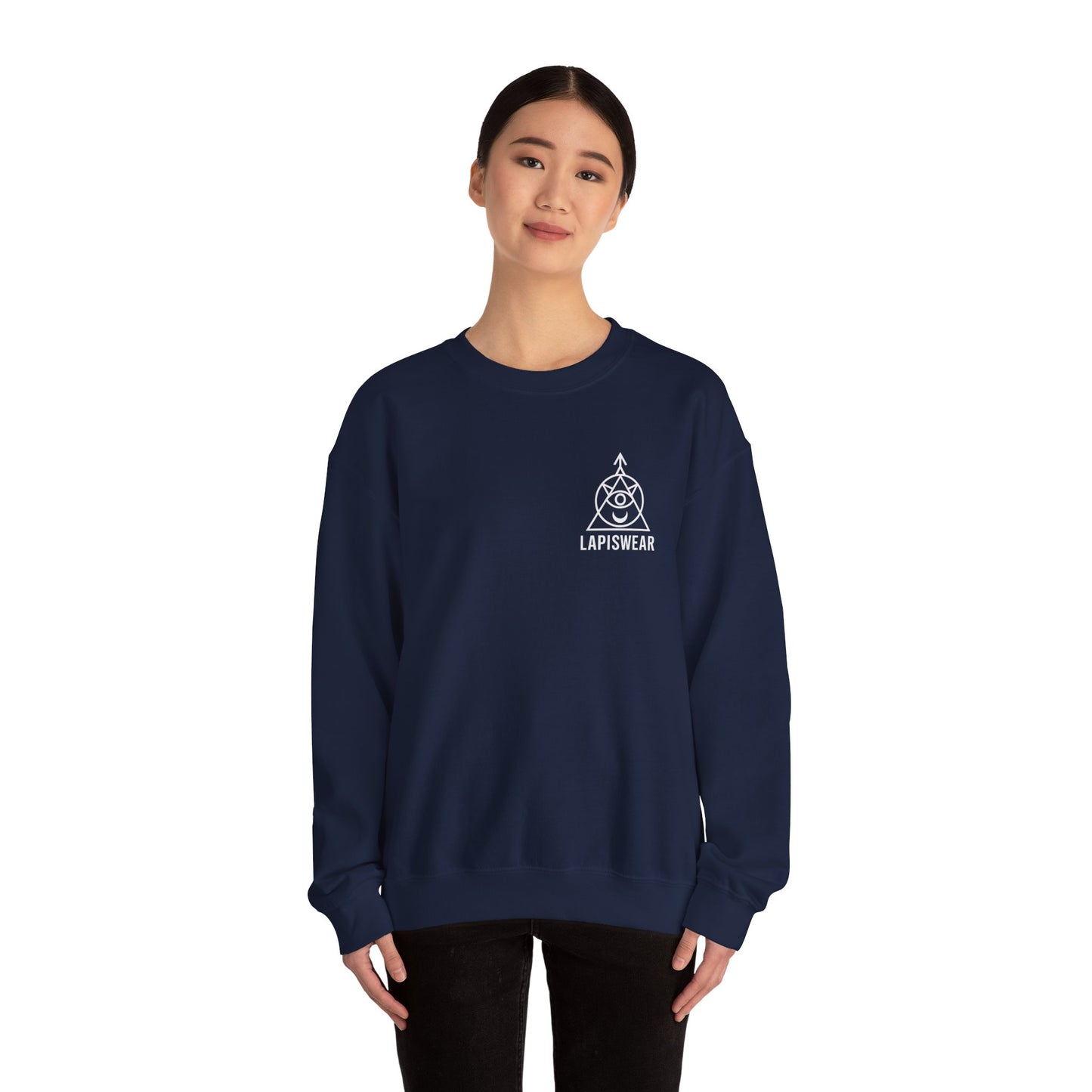 Galaxy Girl Sweatshirt Lo-Fi Cosmic Chill Vibes Crewneck by LapisWear