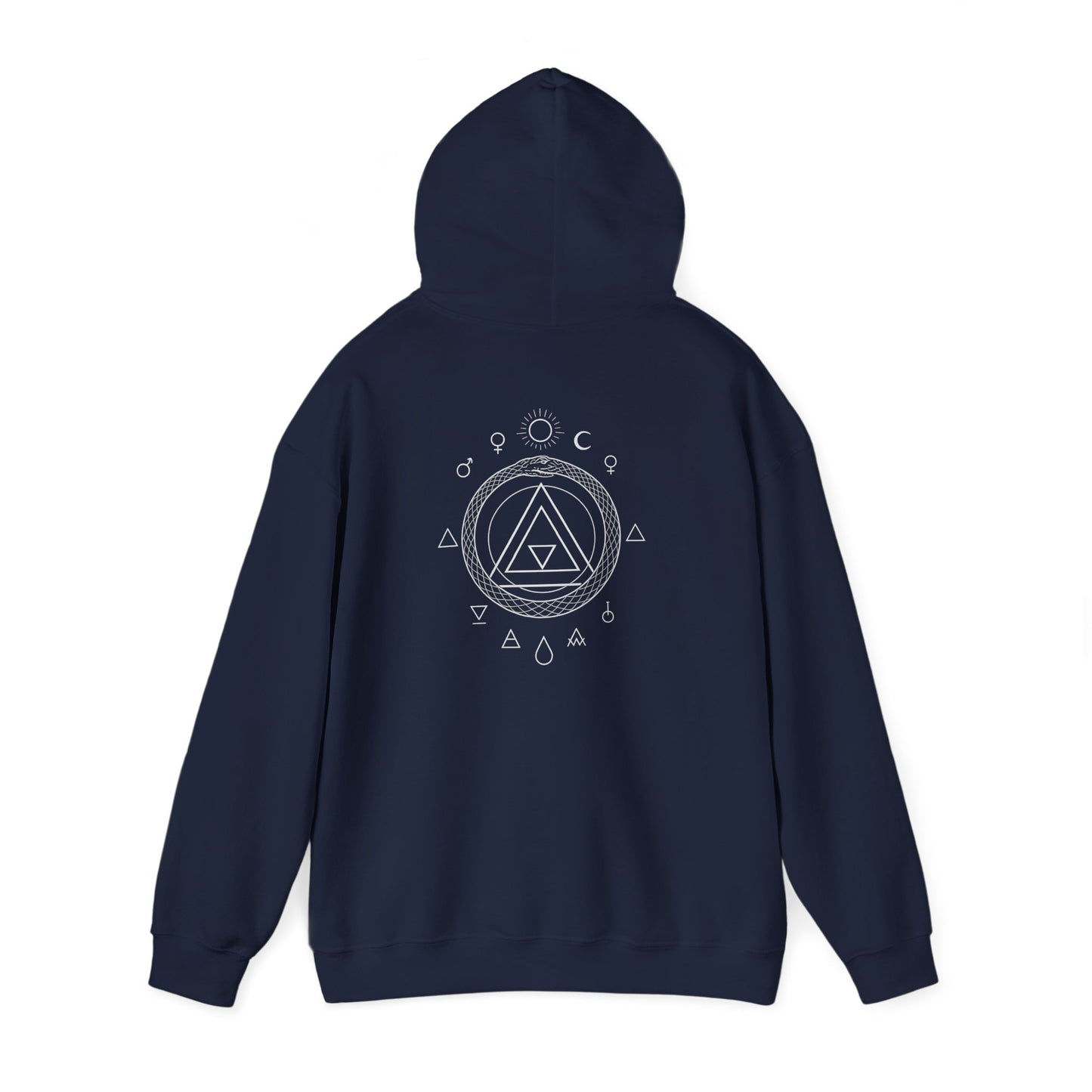 Sacred Geometry Alchemy Hoodie LapisWear Cosmic Sigil Design