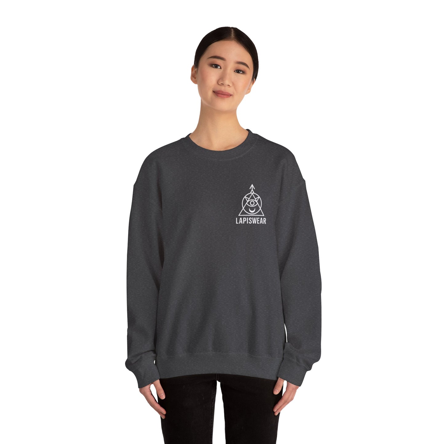 Galaxy Girl Sweatshirt Lo-Fi Cosmic Chill Vibes Crewneck by LapisWear