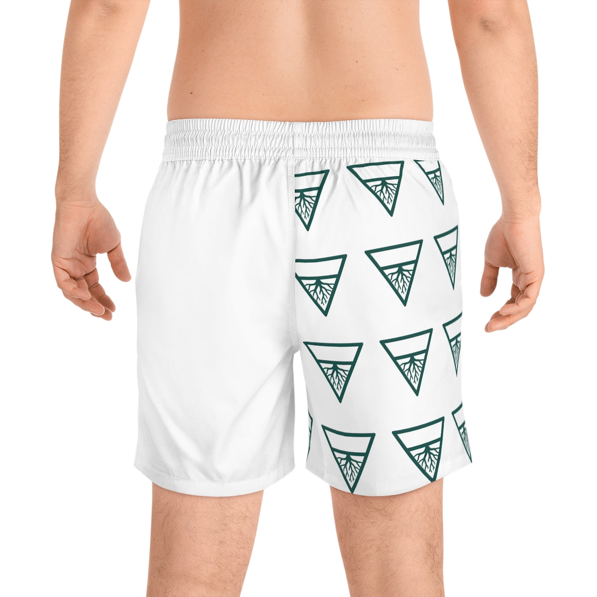 Earth Element Swim Shorts | Rooted Sigil Mid-Length Trunks | Grounded Style for Soul Seekers