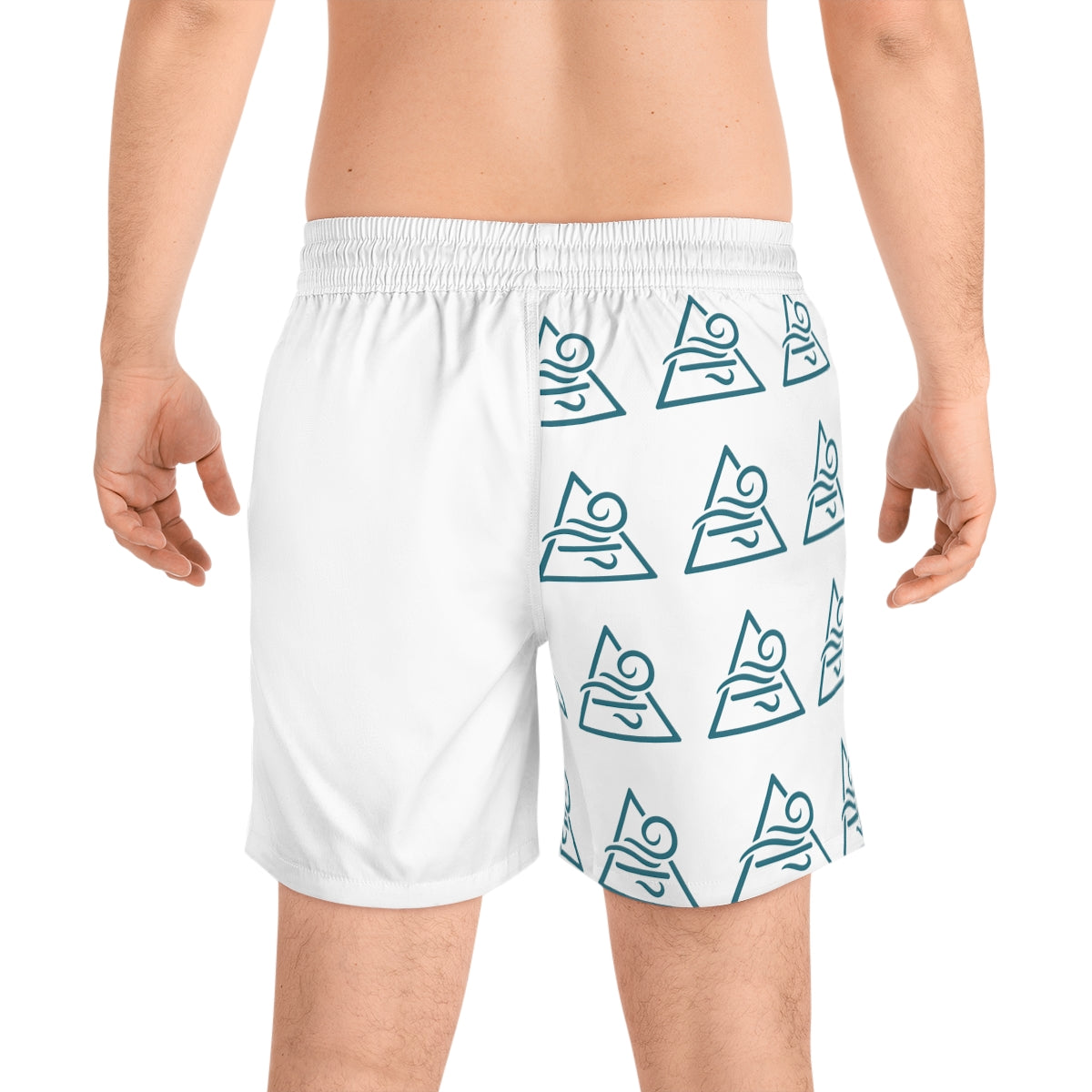 Air Element Swim Shorts | Wind Sigil Mid-Length Trunks | Clarity & Movement in Every Step