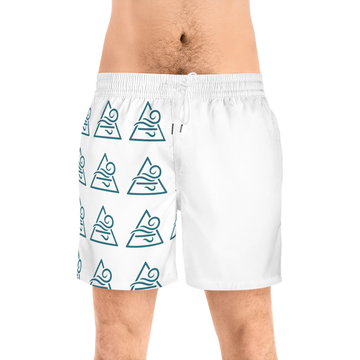 Air Element Swim Shorts | Wind Sigil Mid-Length Trunks | Clarity & Movement in Every Step