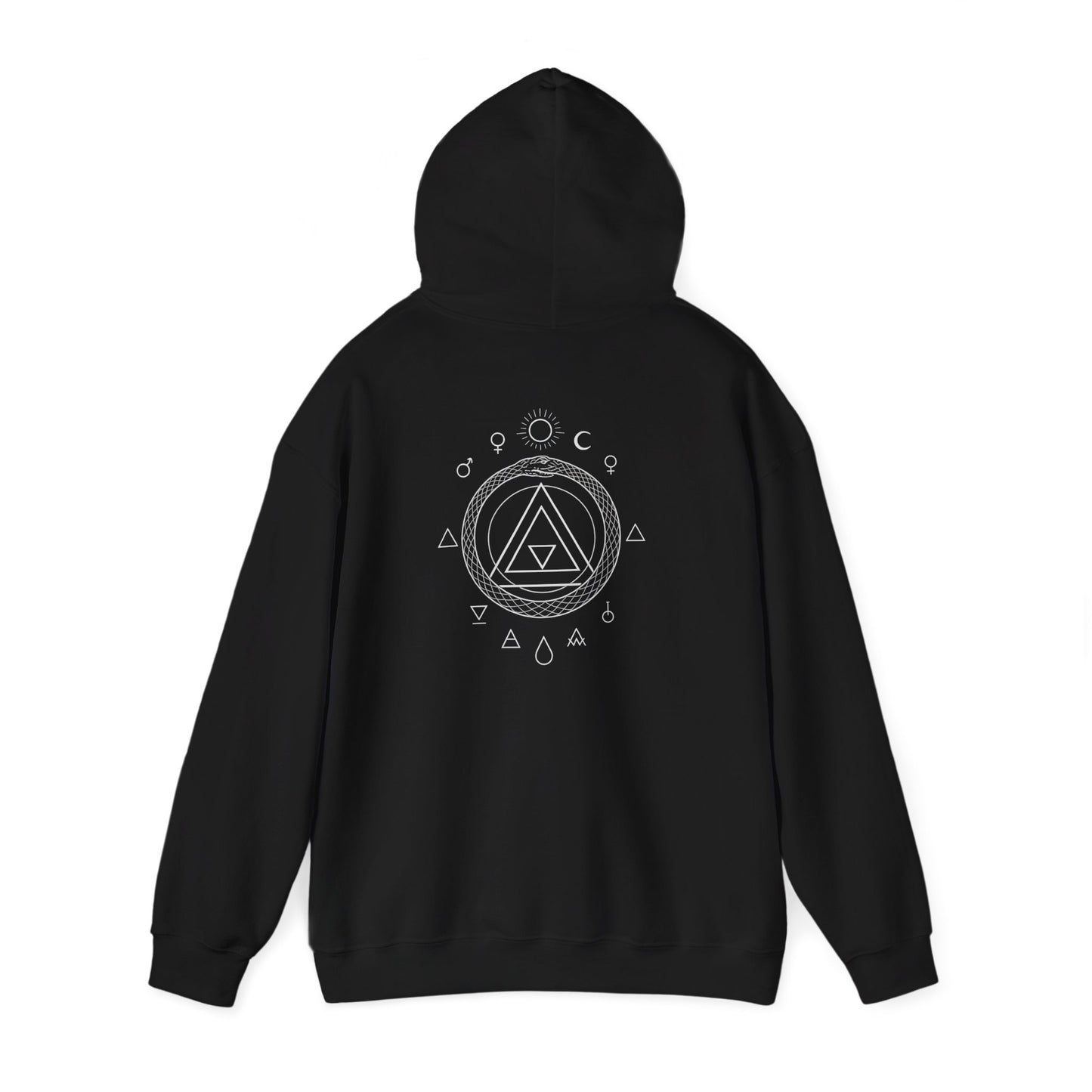 Sacred Geometry Alchemy Hoodie  LapisWear Cosmic Sigil Design